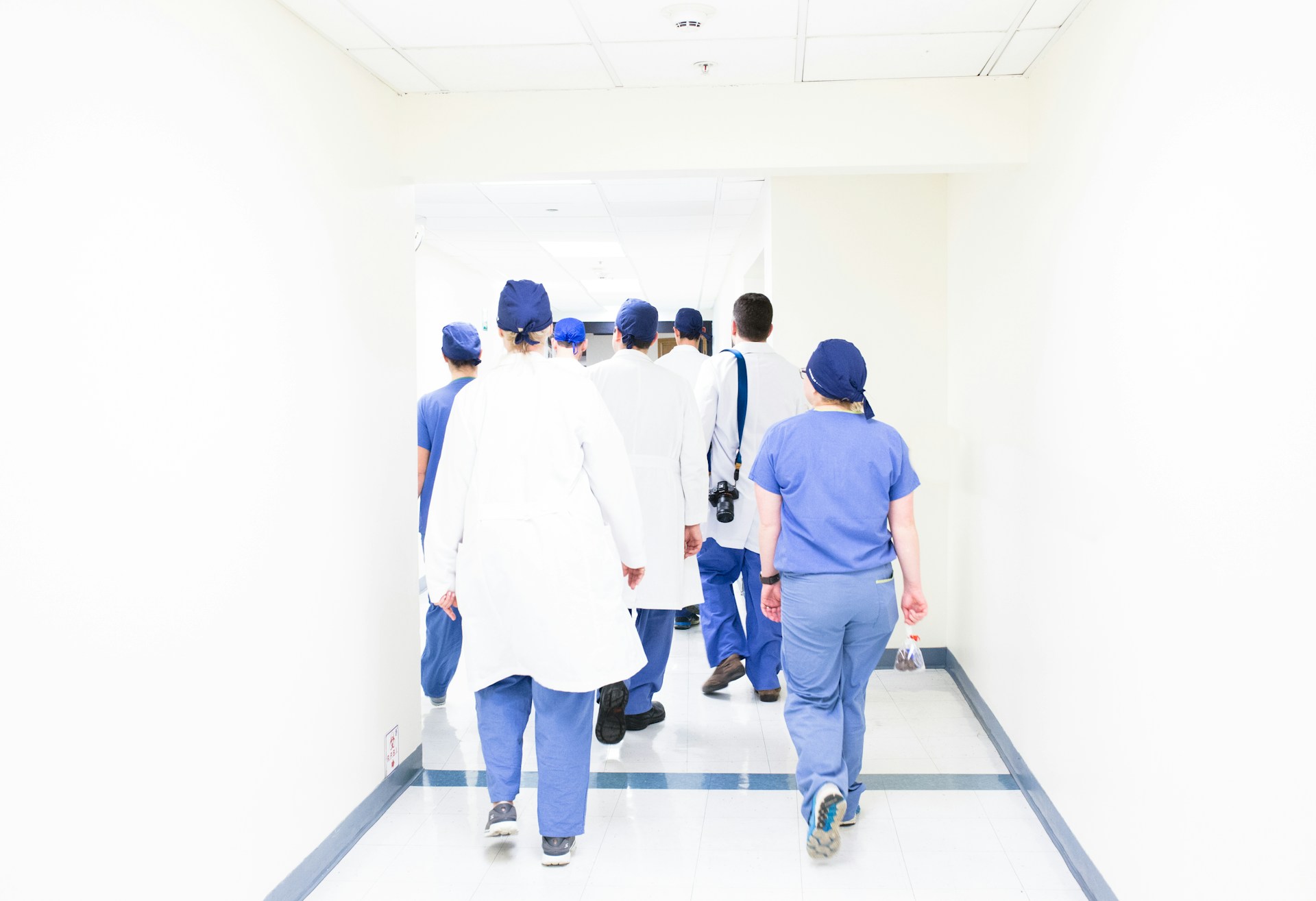 Nurses walking in a hallway offering healthcare in Utah
