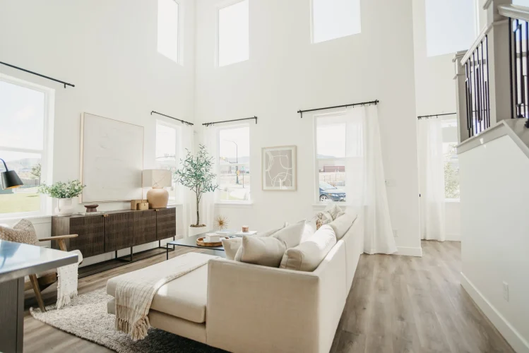 A well-styled living room from EDGEhomes